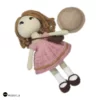 Woovy Luxury Crochet Nana Doll - Handcrafted, charming doll made of high-quality milk cotton yarn, available in 25/35 cm heights.