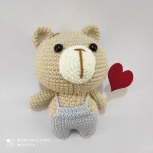 Woovy Luxury Crochet Valentine Teddy - A Perfect Gift for Every Occasion
